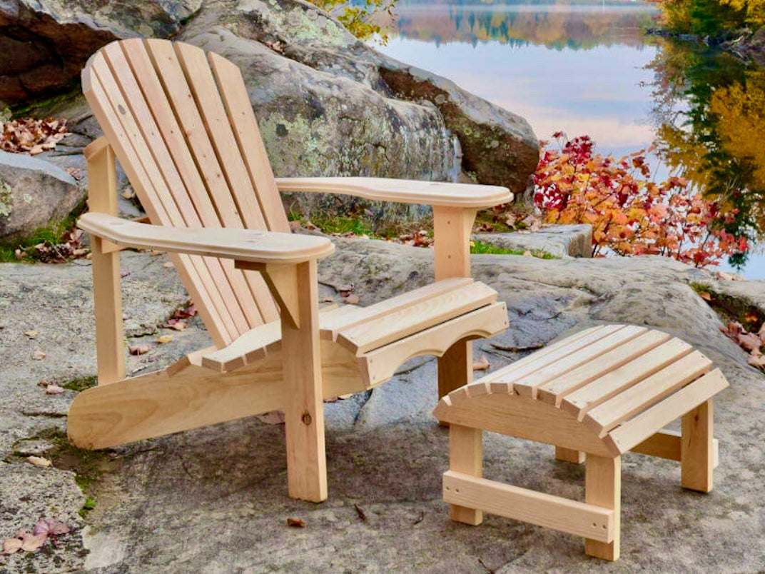 Ontaria Adirondack Chair with stool