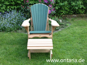 1 Classic Adirondack Chair with stool & cushion