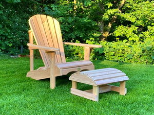 1 Classic Adirondack Chair with stool