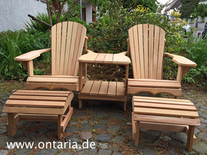 Adirondack Chair - Original Bear Chair Tête-à-Tête Set with footstools