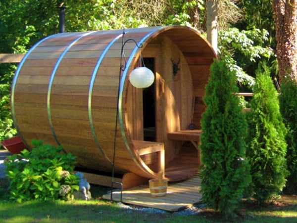 Package Deal 3: Barrel sauna with veranda - Ø 213 x L 310 cm