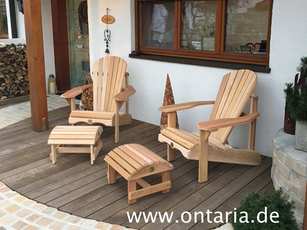 Adirondack Chairs with stool